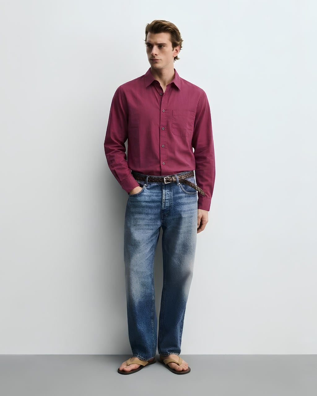 Crimson Loom Shirt