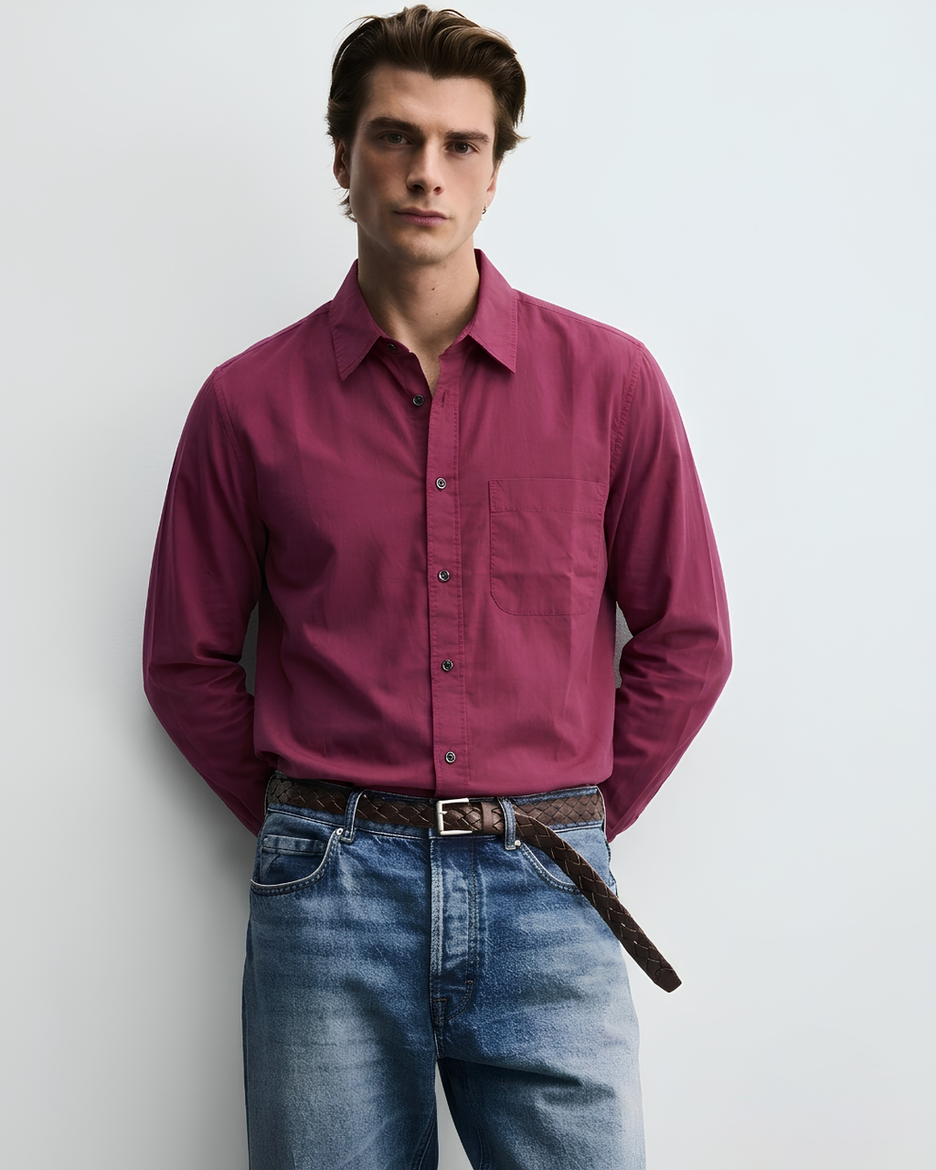 Crimson Loom Shirt