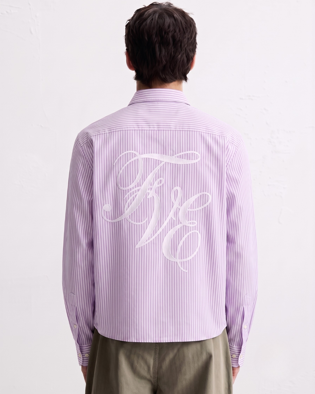 Lavender BE Stripe Box Shirt