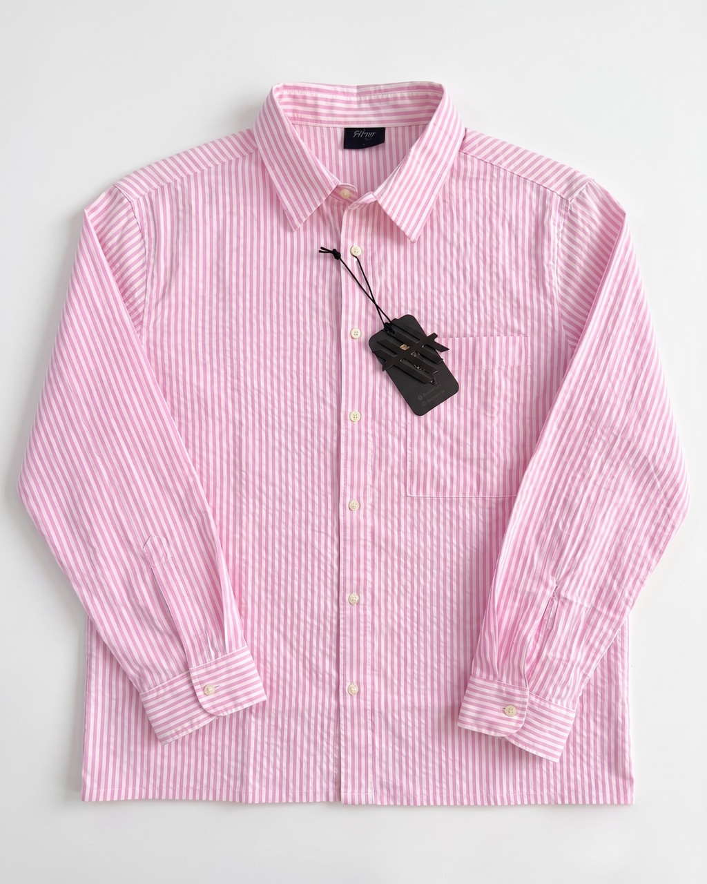 Script-Back Pink Overshirt.