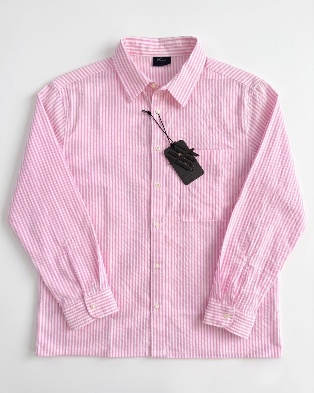 Script-Back Pink Overshirt.
