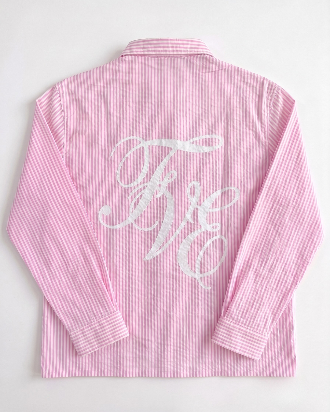 Script-Back Pink Overshirt.