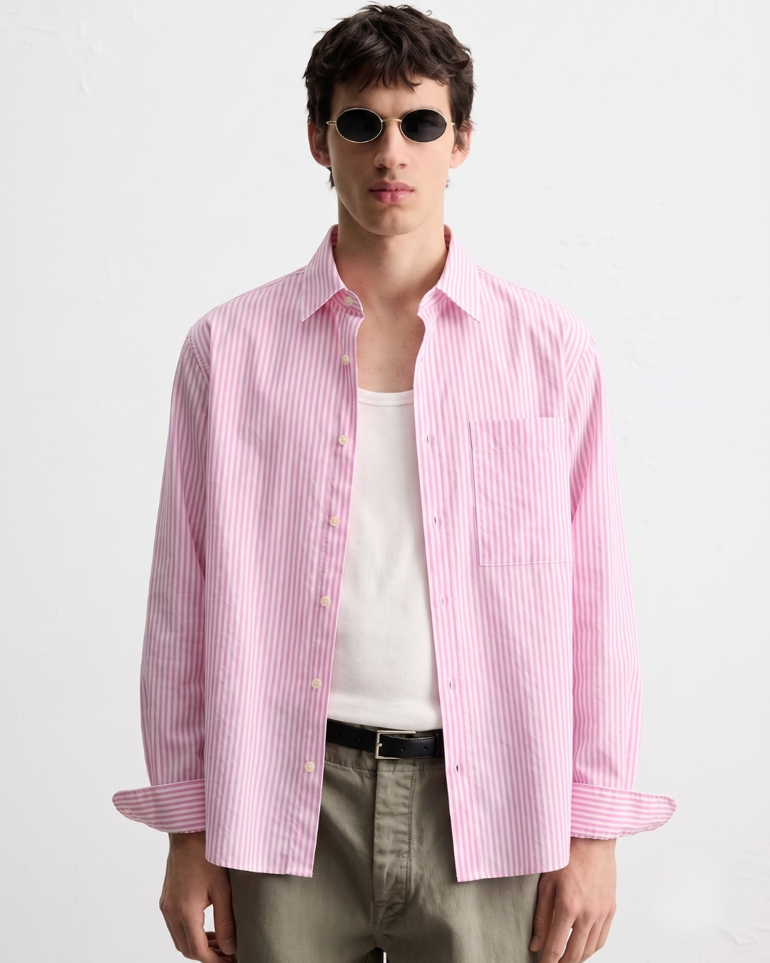 Script-Back Pink Overshirt.