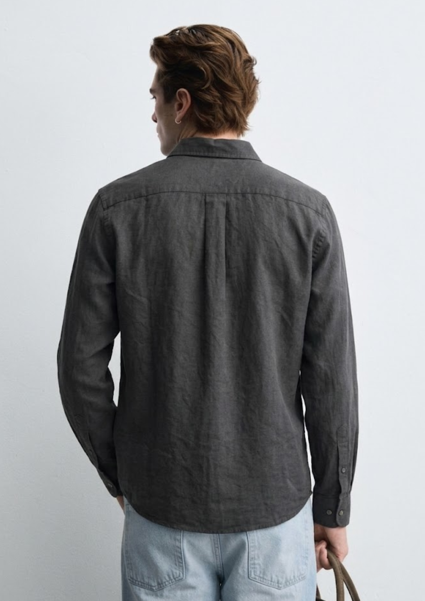 Cotton Linen Shirt - Black