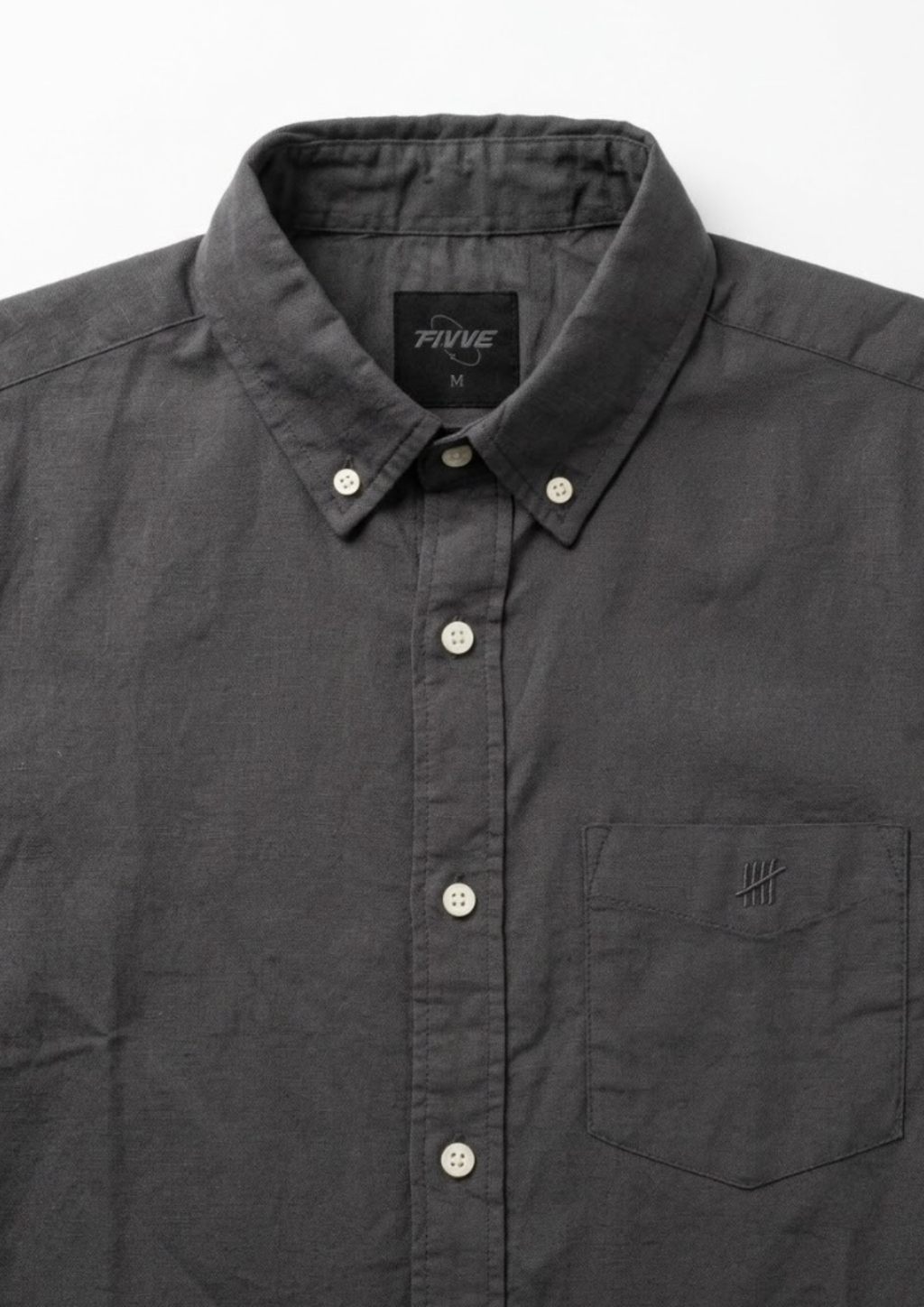 Cotton Linen Shirt - Black