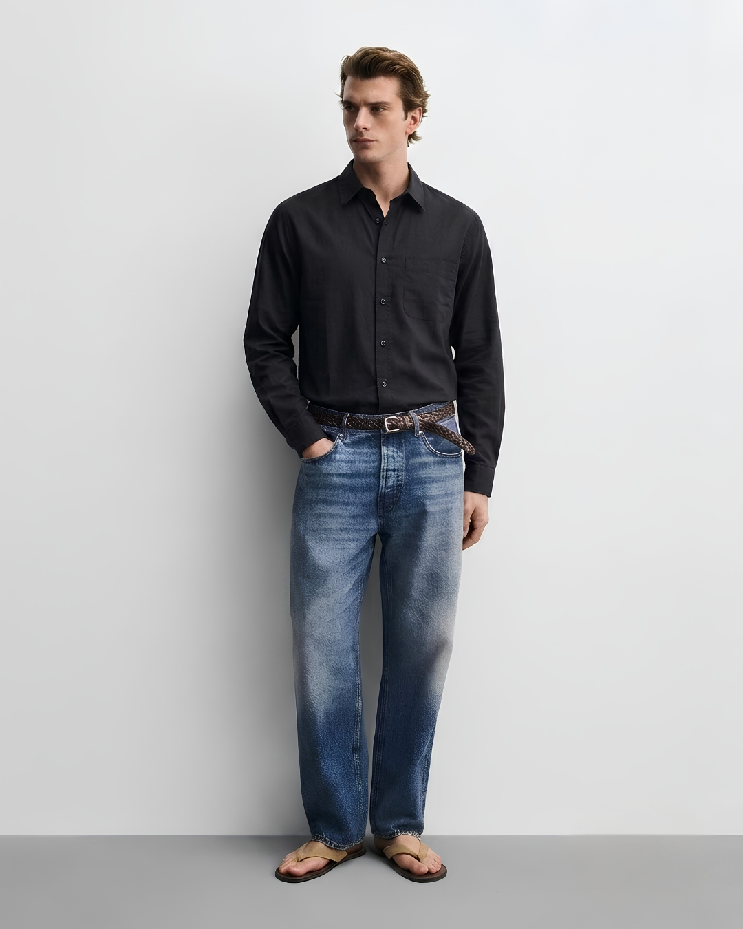 Obsidian Cotton Shirt