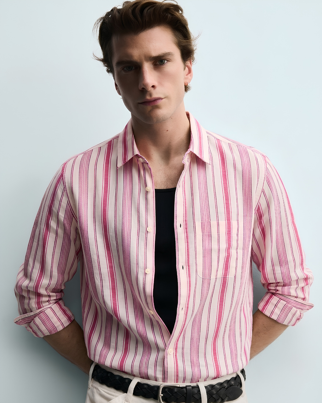 The Blush Stripe Linen
