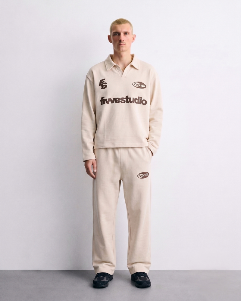 Beige & Brown Tracksuit