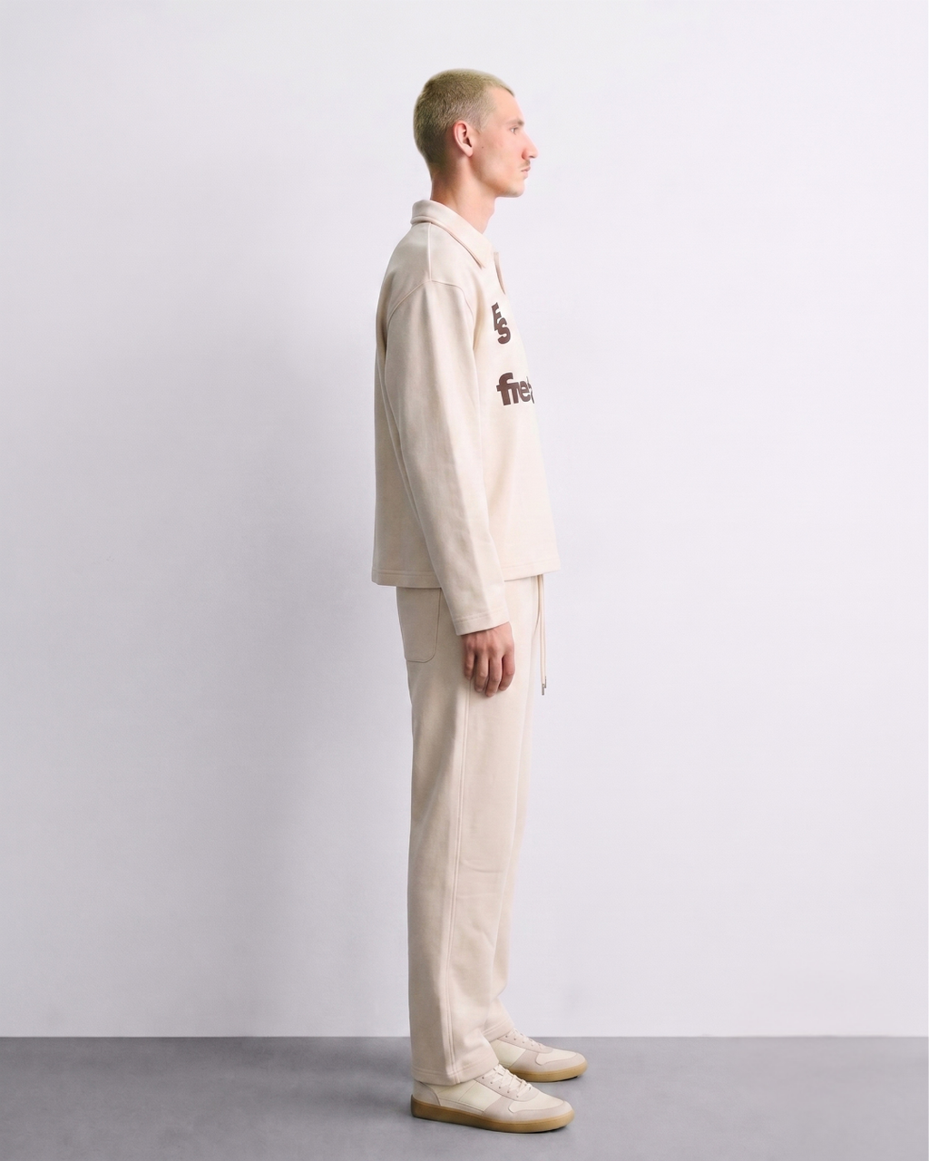 Beige & Brown Tracksuit