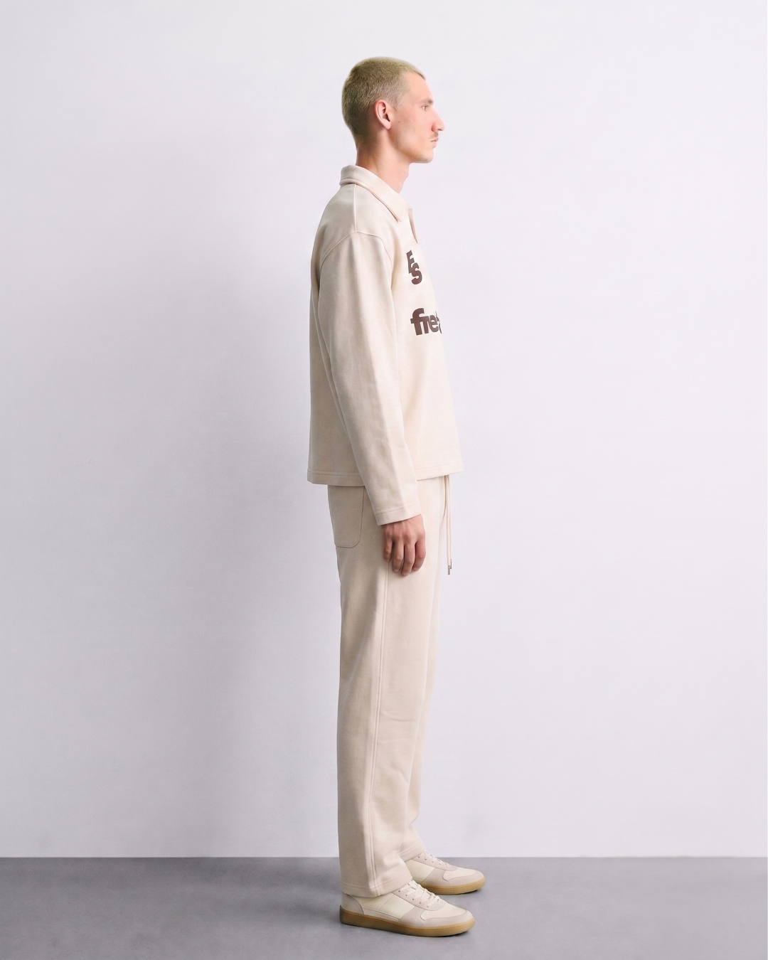 Beige & Brown Tracksuit