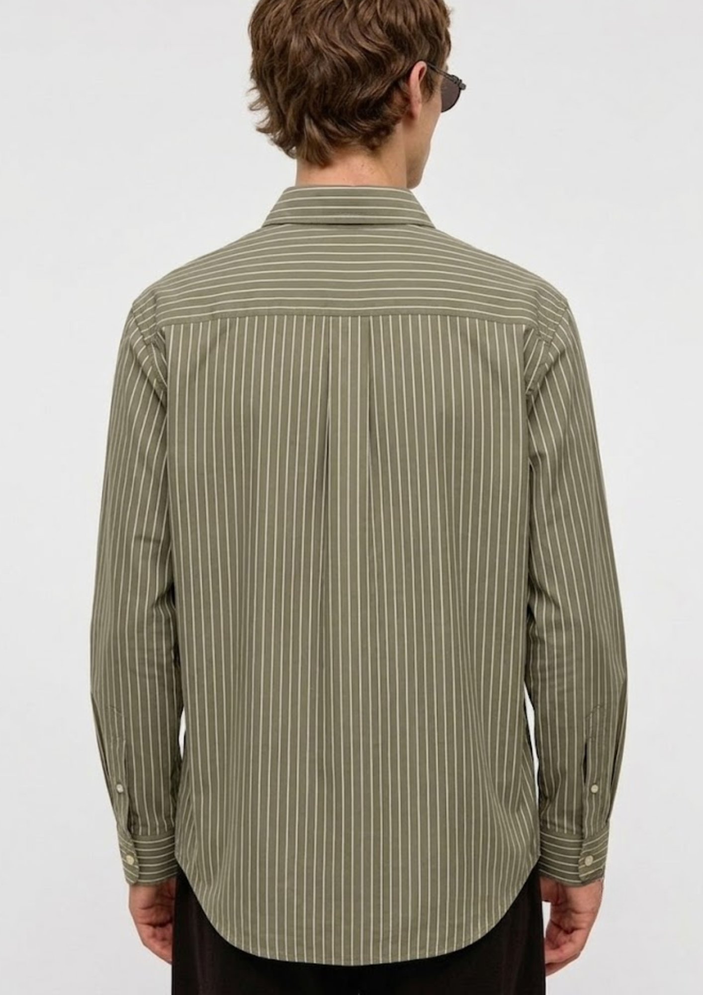"The Studio" Olive Stripe