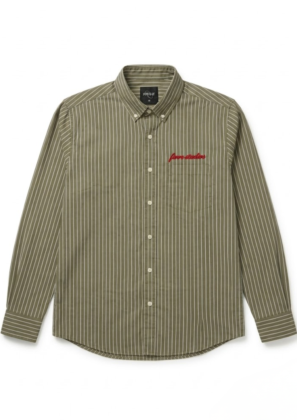 "The Studio" Olive Stripe