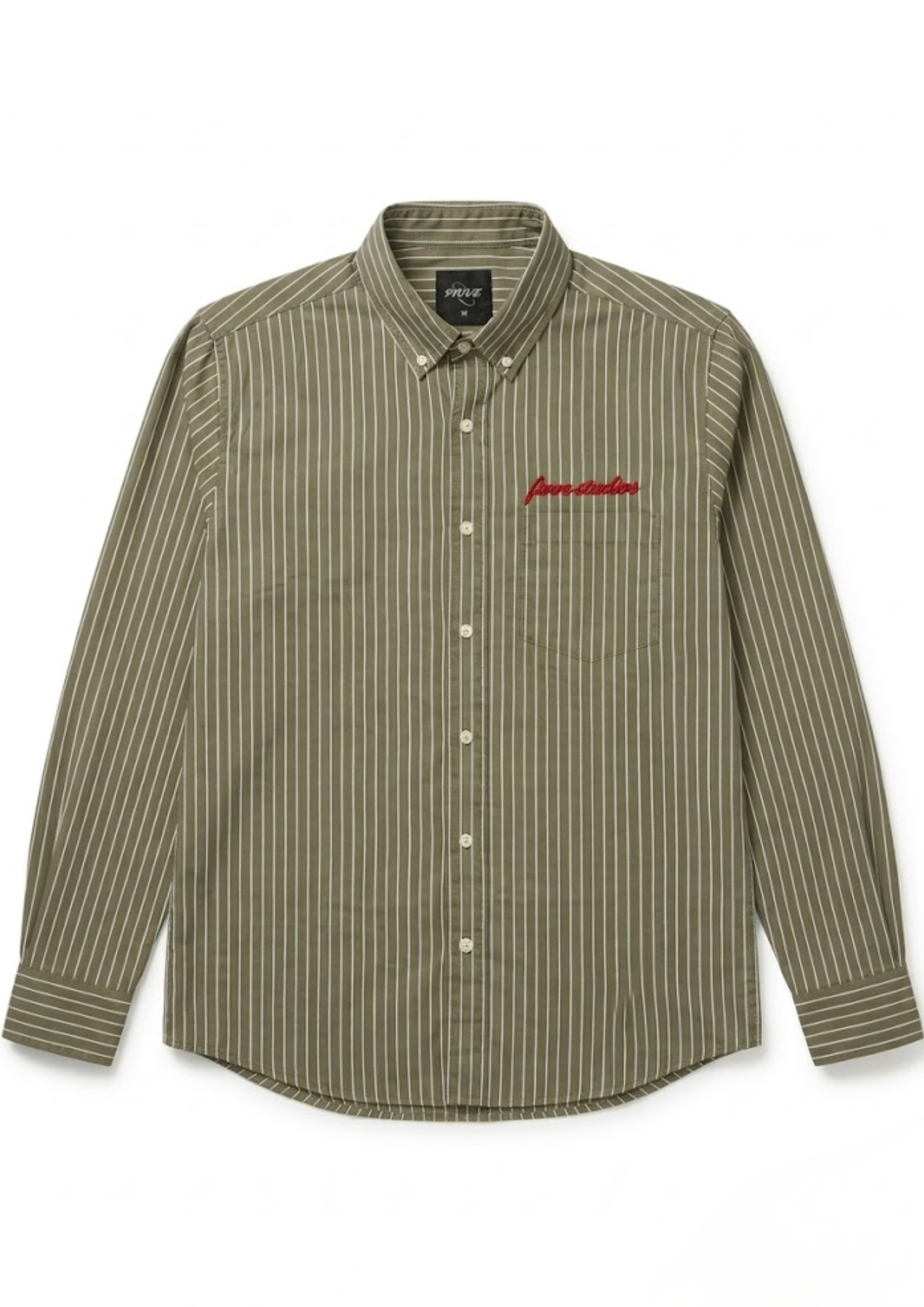 "The Studio" Olive Stripe