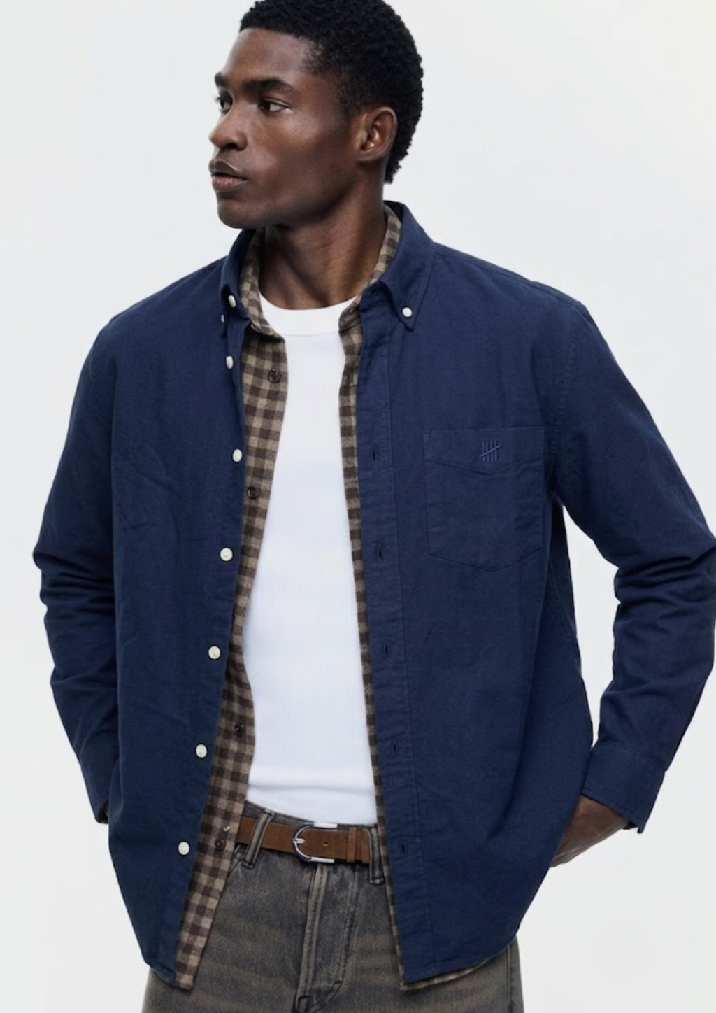 Navy Oxford Shirt
