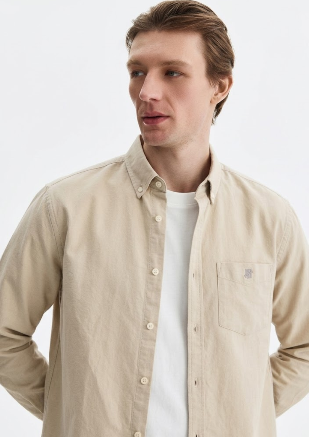 Beige Oxford Shirt